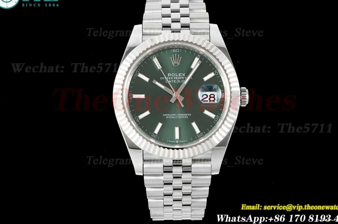 Stk SS EWEF SS Jub Datejust 41mm 126334 A3235 Green 0404